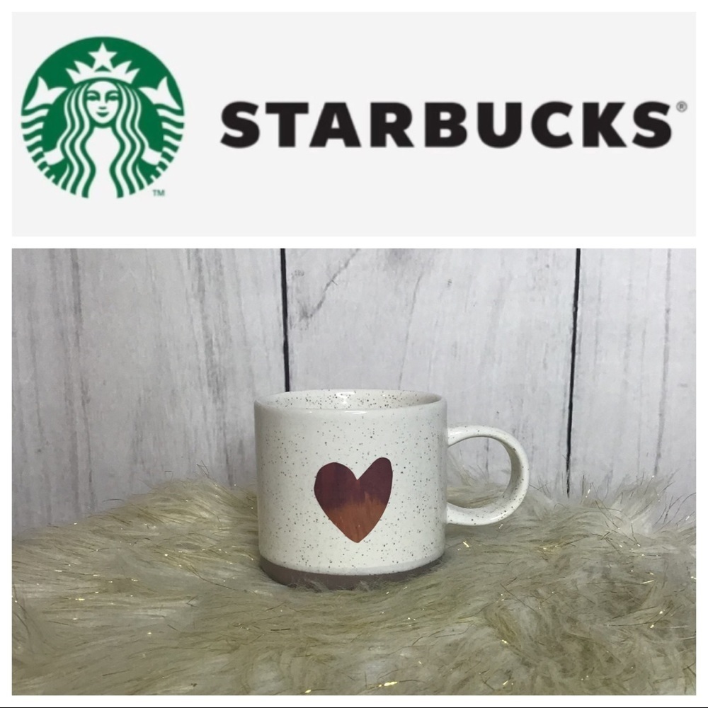 Starbucks speckled heart mug 12 oz‎